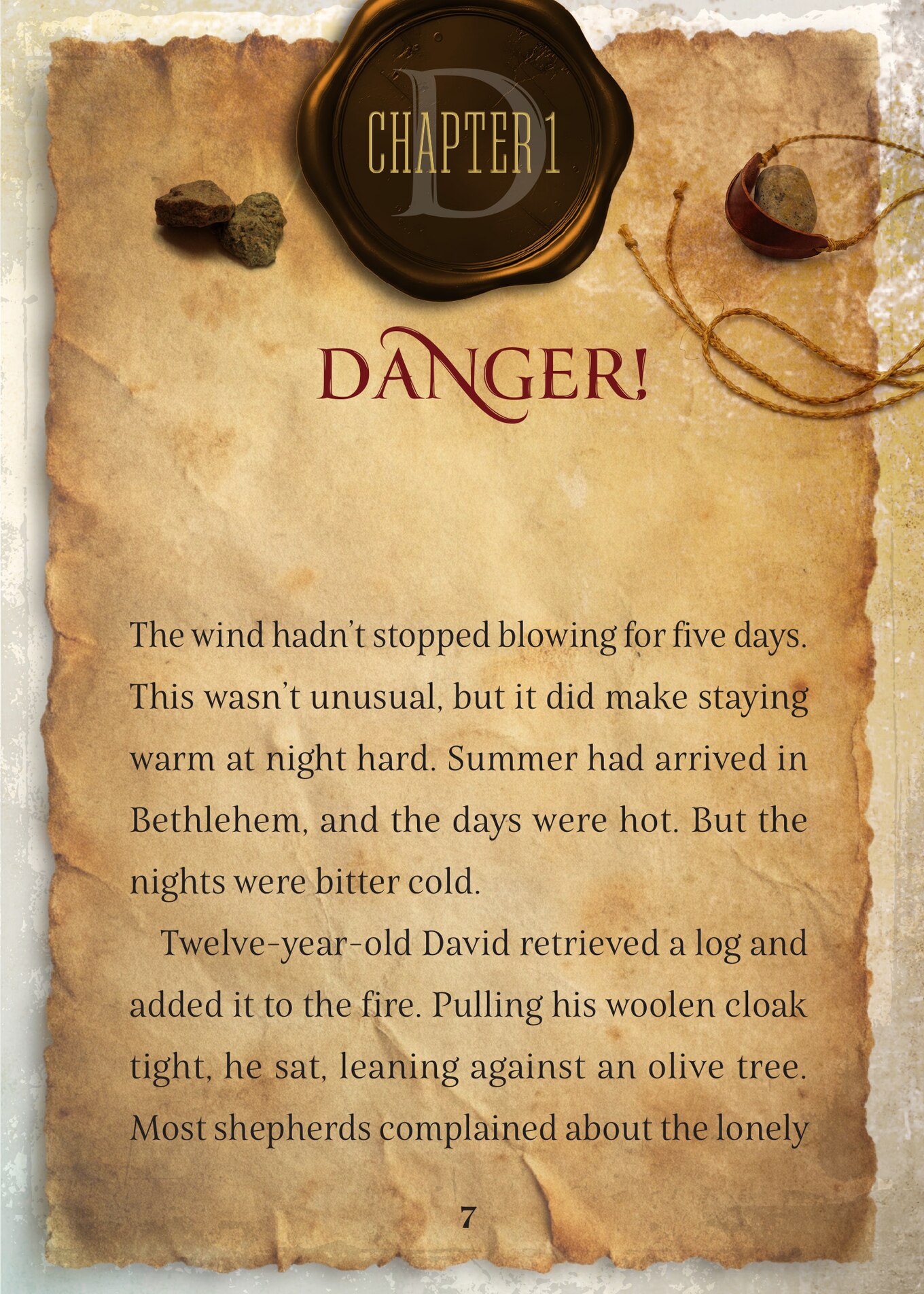 The real first page of David, exactly as designed