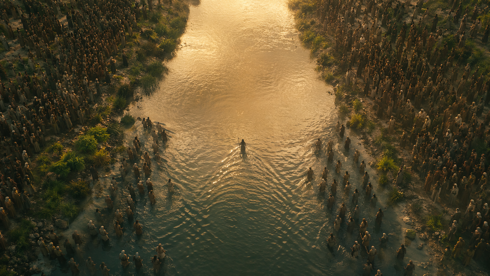 The Jordan, Crowds on Both Banks